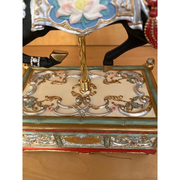 SF Music Box Co Chinoiserie Carousel Horse Ltd Ed Maureen Drdak Chariots of Fire - Picture 11 of 16